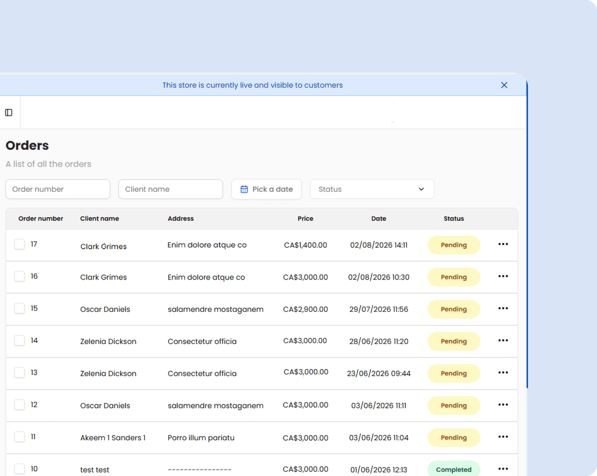 Merchant Platform for Easy Management